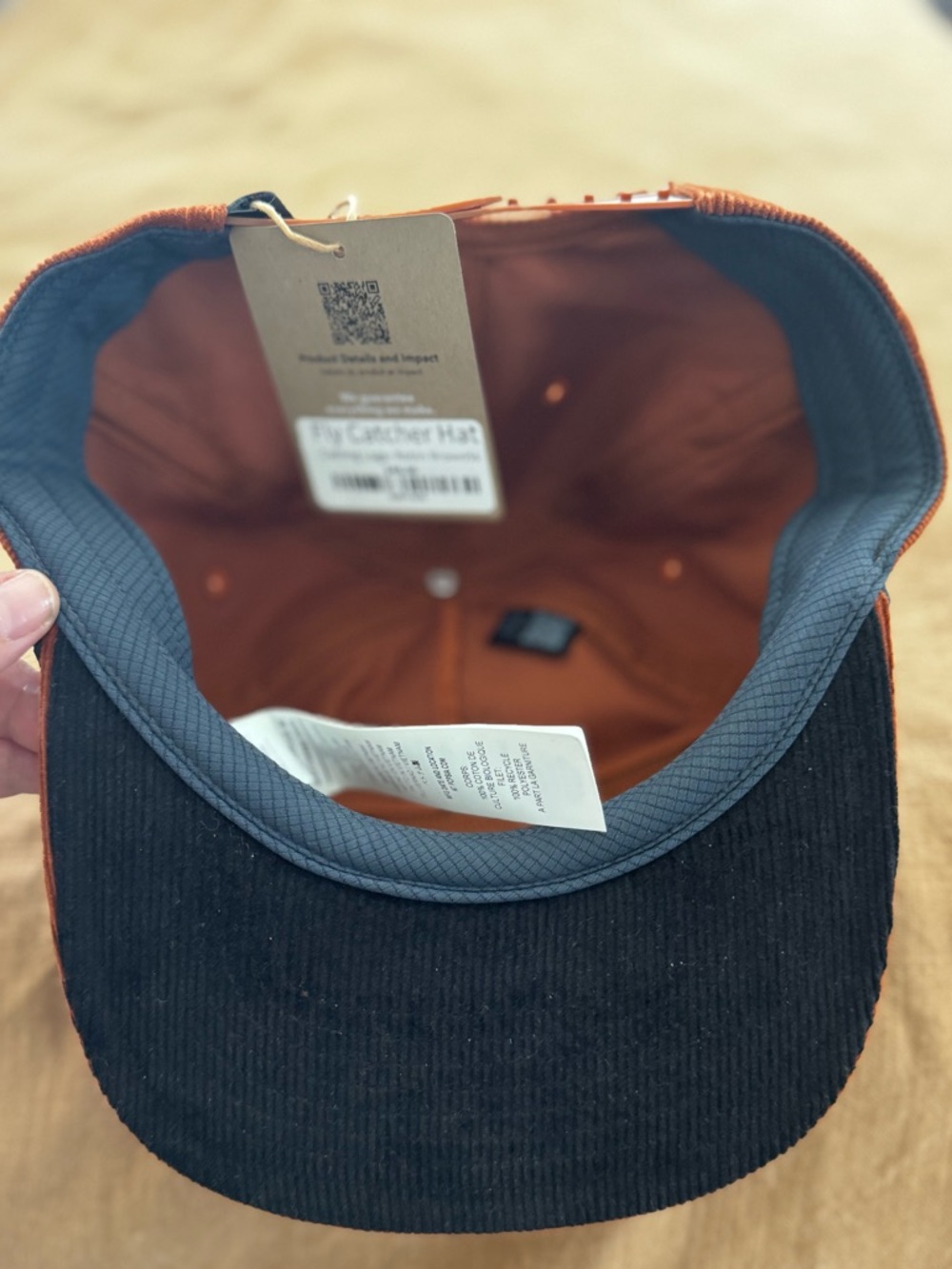 Patagonia Men's Corduroy Cap - Rust with Navy Patch - Picture 4 of 6